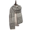 Vintage Oversize Stripe Knitting Ladies Warm Scarf