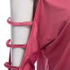 Stylish Spaghetti Strap Batwing Sleeve Bandage Design Pure Color Blouse for Ladies