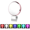 BR34 Seven Colors Selfie LED Fill-in Flashlight Adjustable Lightness with Mirror for Universal Phone