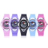 HOSKA HD023S Dual Movt Children Quartz Digital Watch Luminous Date Day Display 5ATM Wristwatch