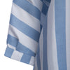 Chic Half Sleeve Button Design Striped Loose False Two Pieces Women Blouse