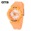 OTS T1166L Kids Quartz Watch 50m Water Resistance Plastic Band Sport Wristwatch