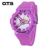OTS T1166L Kids Quartz Watch 50m Water Resistance Plastic Band Sport Wristwatch