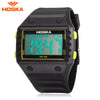 HOSKA H033B Children Digital Watch Alarm Chronograph Day LED Display Rectangle Dial 5ATM Wristwatch