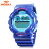 HOSKA H017B Children Digital Watch Alarm Chronograph LED Calendar 3ATM Silicone Band Wristwatch