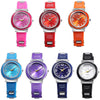 OTS 231G Children Quartz Watch Water Resistance Luminous Pointer Slender Silicone Band  Wristwatch