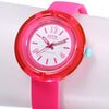 OTS T1179L Children Quartz Watch Donut Shape Case Silicone Band Luminous Pointer 5ATM Wristwatch