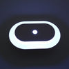 White Plate LED Human Body Induction Night Light Motion Sensor Bedroom Lamp