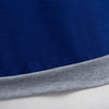 Trendy Round Collar Three Quarter Sleeve Color Block Spliced Women Blouse