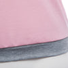 Trendy Round Collar Three Quarter Sleeve Color Block Spliced Women Blouse