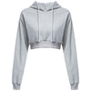 Casual Hooded Pure Color Hoodie for Women