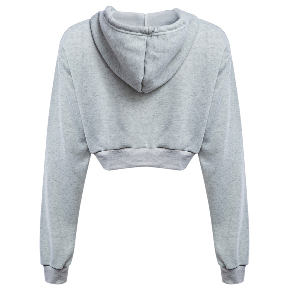 Casual Hooded Pure Color Hoodie for Women