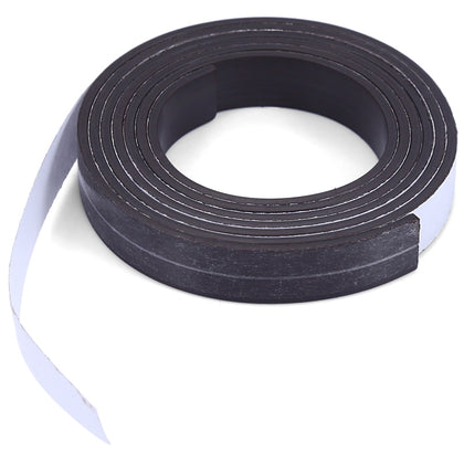 10 x 1.5mm 1m Self-adhesive Flexible Rubber Magnet Strip Tape Roll