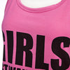 Casual Round Neck Sleeveless Letter Print Loose Vest for Women