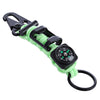 6 in 1 Multifunctional Outdoor Emergency Bracelet Rope Compass Keychain Bottle Opener