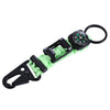 6 in 1 Multifunctional Outdoor Emergency Bracelet Rope Compass Keychain Bottle Opener