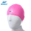 WHALE Unisex Adult Hair Ear Care Hat for Water Sport Waterproof Silicone Swimming Cap