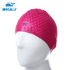WHALE Unisex Adult Hair Ear Care Hat for Water Sport Waterproof Silicone Swimming Cap