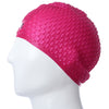 WHALE Unisex Adult Hair Ear Care Hat for Water Sport Waterproof Silicone Swimming Cap