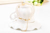 JUBAOLI 1111 Female Quartz Shiny Stainless Steel Mesh Band Flower Pendant