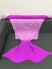 Rhombus Plaid Knitted Sleeping Bag Mermaid Tail Blanket