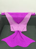 Rhombus Plaid Knitted Sleeping Bag Mermaid Tail Blanket