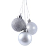 12pcs 4cm Christmas Festival Decorating Ball Hanging Ornaments