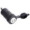 IZTOSS C61 - Z 5V 4.2A Motorcycle Motorbike Dual USB Charger with 12V Cigar Lighter Socket