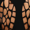 Sexy Round Collar Back Hollow Out Pure Color T-Shirt for Women