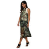 Refreshing Round Collar Floral Chiffon Blouse for Women