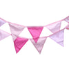 Handmade Triangle Pennant Floral Cotton Banner Flag Hanging Decoration
