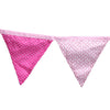 Handmade Triangle Pennant Floral Cotton Banner Flag Hanging Decoration