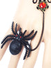 Spider Lace Bracelet with Ring