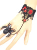 Spider Lace Bracelet with Ring