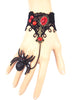 Spider Lace Bracelet with Ring