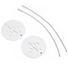 SHINETRIP 2pcs Aluminum Alloy Travel Plane Shape Suitcase Name Address Label Tag