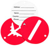 SHINETRIP 2pcs Aluminum Alloy Travel Plane Shape Suitcase Name Address Label Tag