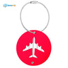 SHINETRIP 2pcs Aluminum Alloy Travel Plane Shape Suitcase Name Address Label Tag