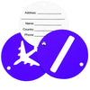 SHINETRIP 2pcs Aluminum Alloy Travel Plane Shape Suitcase Name Address Label Tag
