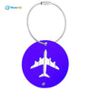 SHINETRIP 2pcs Aluminum Alloy Travel Plane Shape Suitcase Name Address Label Tag