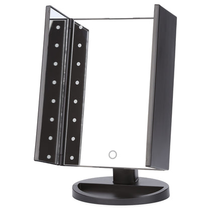 Portable Folding Table 16 LEDs Lamp Luminous Cosmetic Mirror