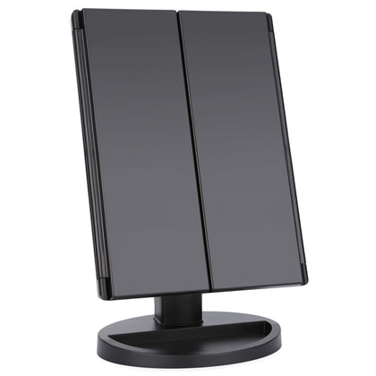 Portable Folding Table 16 LEDs Lamp Luminous Cosmetic Mirror