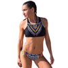 Scoop Neck Tribal Printed Bikini Set