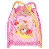 Baby Mat Bear Folding Gym Blanket with Frame Rattle Crawling Toy