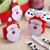 4pcs Christmas Santa Claus Napkin Ring Holiday Dinner Table Decoration Serviette Tissue Holder