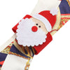 4pcs Christmas Santa Claus Napkin Ring Holiday Dinner Table Decoration Serviette Tissue Holder