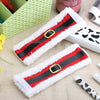 4pcs Claus Lint Napkin Ring Holiday Dinner Table Decoration Serviette Holder