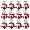 12pcs Christmas Snowman Cutlery Holder Holiday Dinner Table Decoration