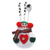 12pcs Christmas Snowman Cutlery Holder Holiday Dinner Table Decoration