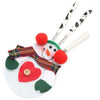 12pcs Christmas Snowman Cutlery Holder Holiday Dinner Table Decoration